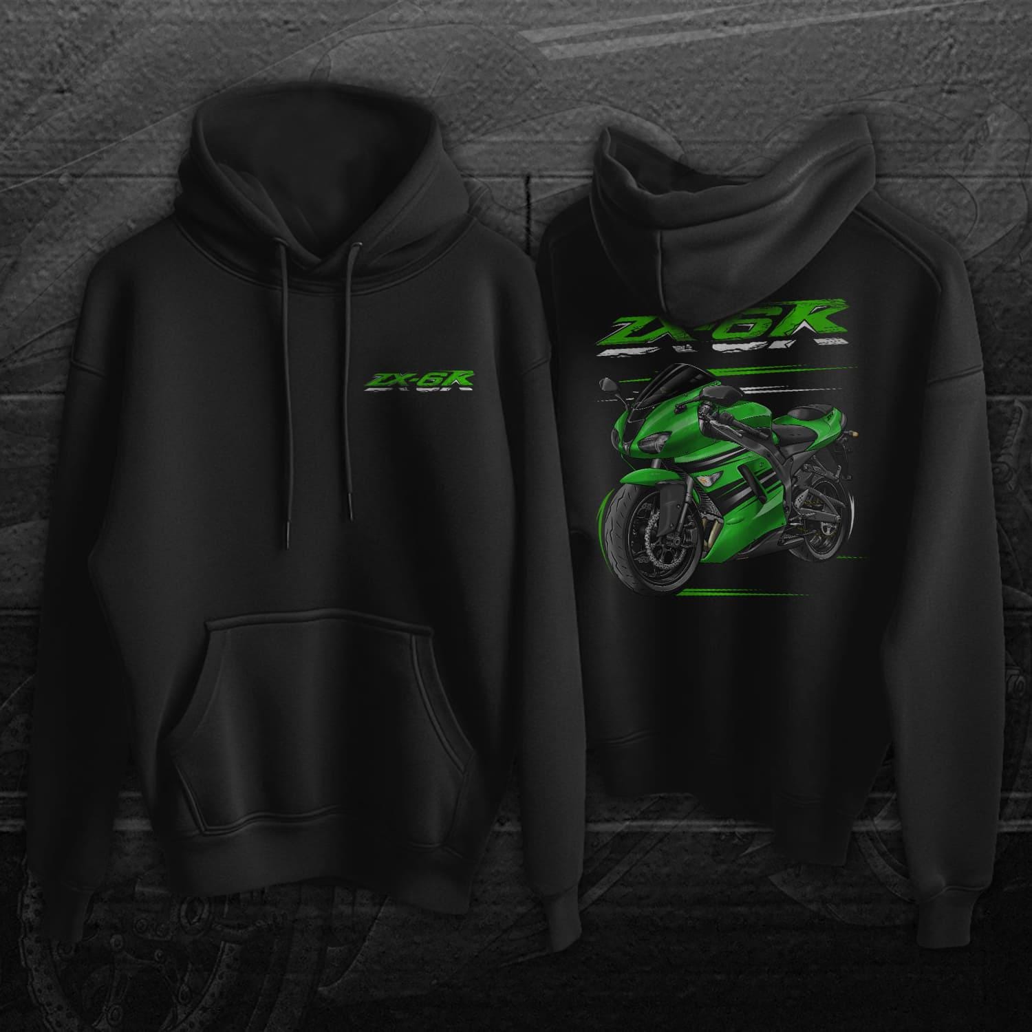 Kawasaki ZX-6R 2007-08 Inspired Hoodie - Motorcycle Sweatshirt for Riders
