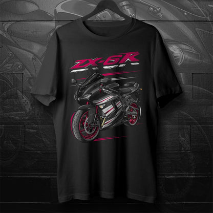 Kawasaki ZX-6R 2007-08 Inspired T-Shirt - Motorcycle Tee Shirt for Riders