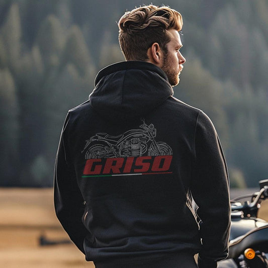 Moto Guzzi Griso 1200 2005 - 2016 Inspired Hoodie - Motorcycle Sweatshirt for Riders