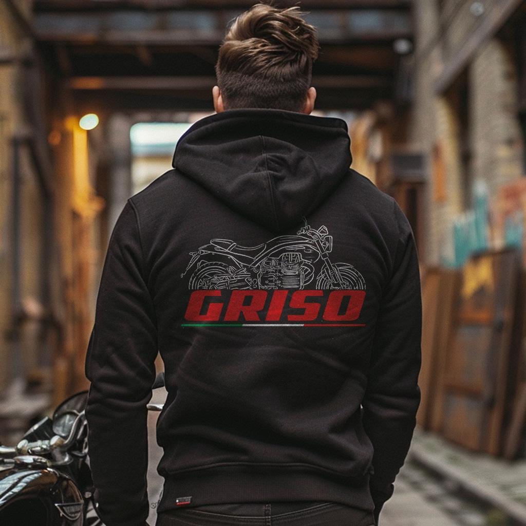 Moto Guzzi Griso 1100 2005 - 2016 Inspired Hoodie - Motorcycle Sweatshirt for Riders