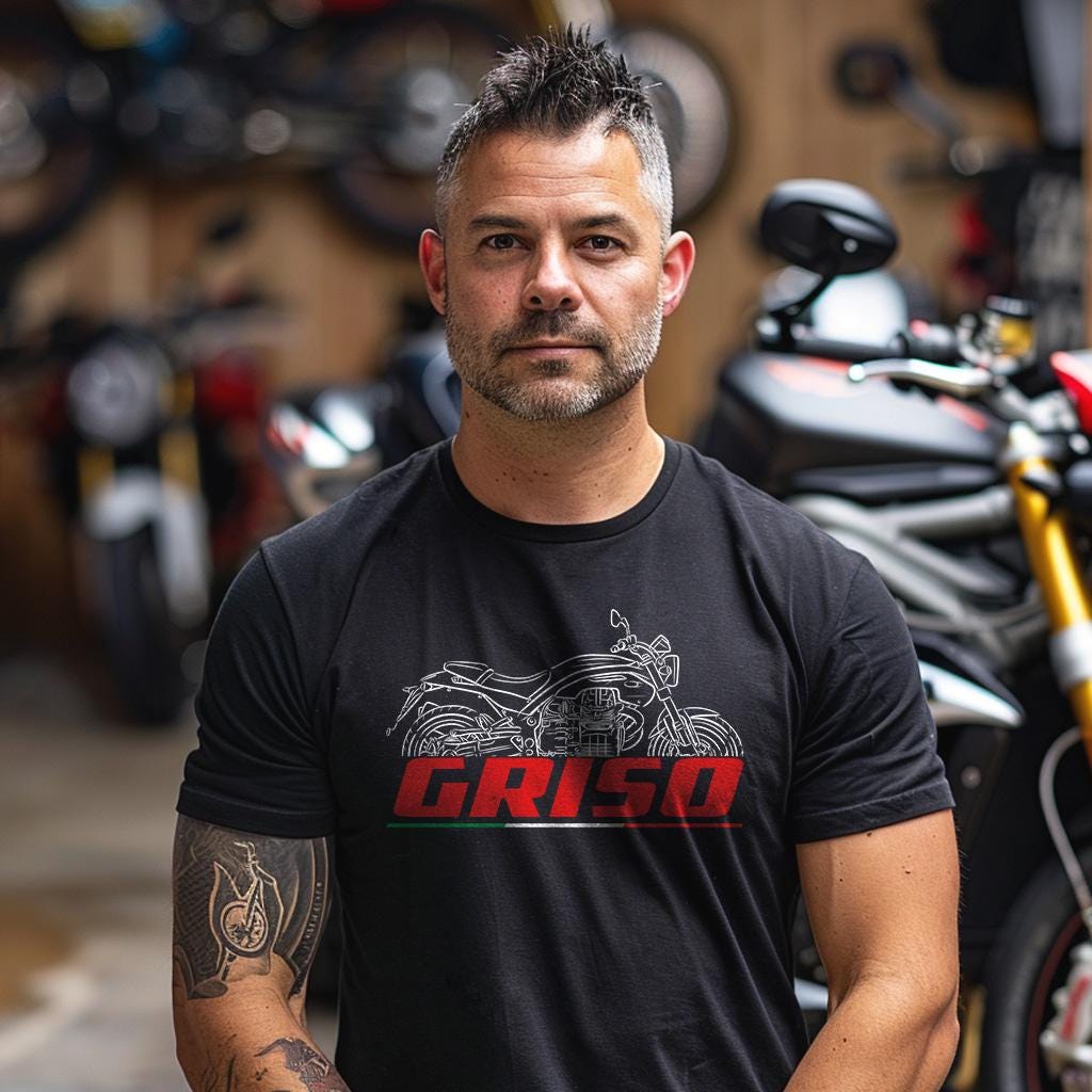 Moto Guzzi Griso 850 2006 - 2009 Inspired T-Shirt - Motorcycle Tee Shirt for Riders