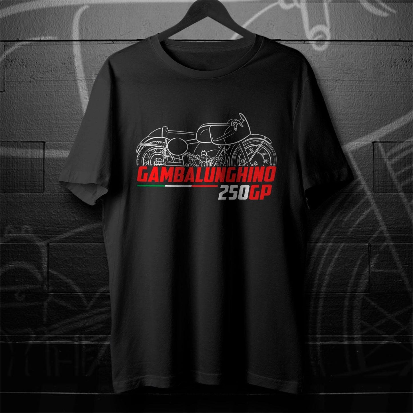 Moto Guzzi Gambalunghino 250 GP Inspired T-Shirt - Motorcycle Tee Shirt for Riders