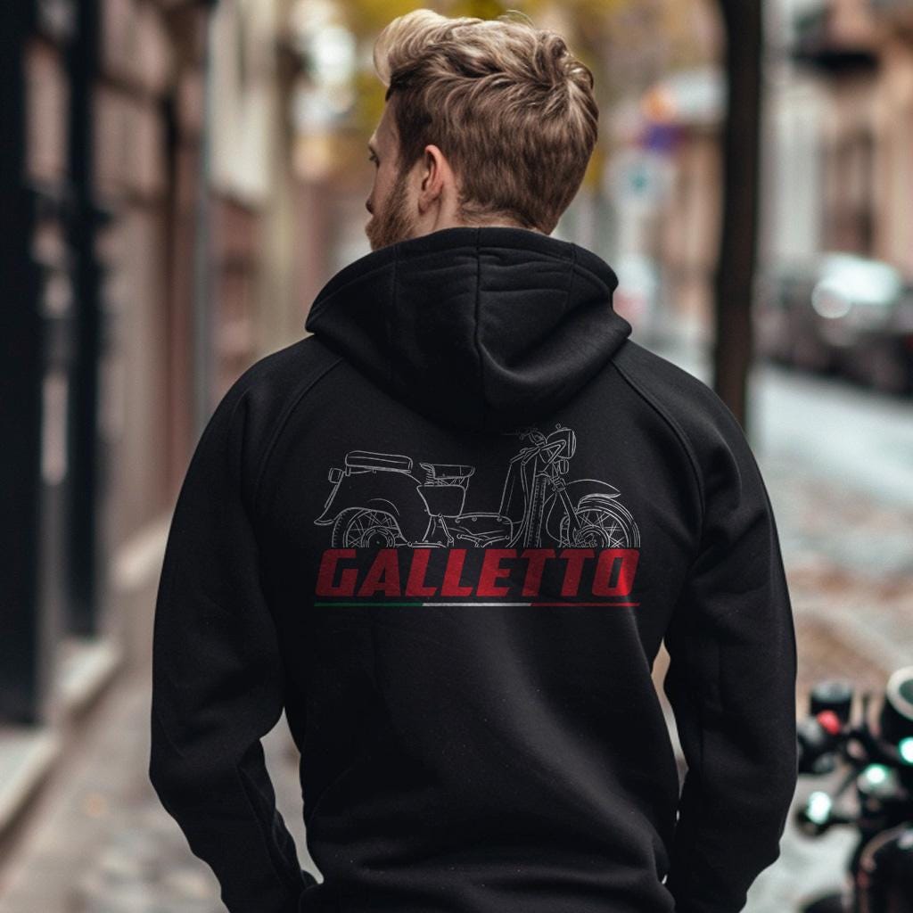 Moto Guzzi Galletto Inspired Hoodie - Motorcycle Sweatshirt for Riders