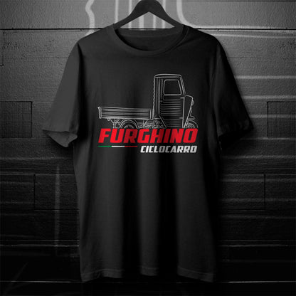 Moto Guzzi Furghino Ciclocarro 1968 - 1971 Inspired T-Shirt - Motorcycle Tee Shirt for Riders
