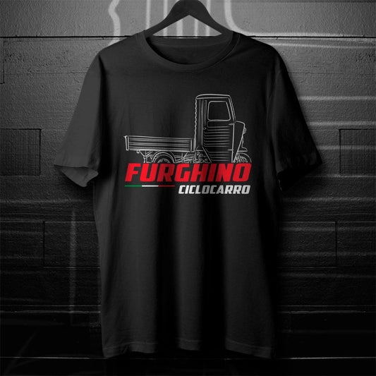 Moto Guzzi Furghino Ciclocarro 1968 - 1971 Inspired T-Shirt - Motorcycle Tee Shirt for Riders