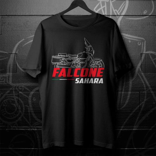 Moto Guzzi Falcone 500 Sahara 1975 Inspired T-Shirt - Motorcycle Tee Shirt for Riders