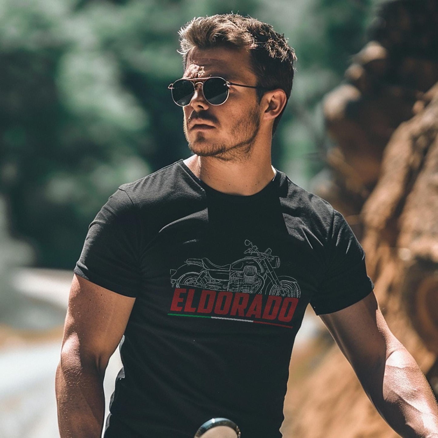 Moto Guzzi Eldorado Inspired T-Shirt - Motorcycle Tee Shirt for Riders