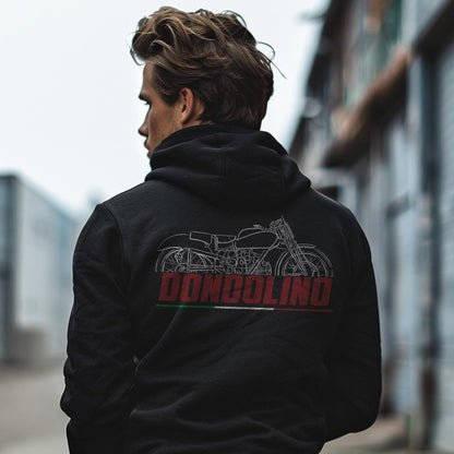 Moto Guzzi Dondolino 1946 - 1951 Inspired Hoodie - Motorcycle Sweatshirt for Riders