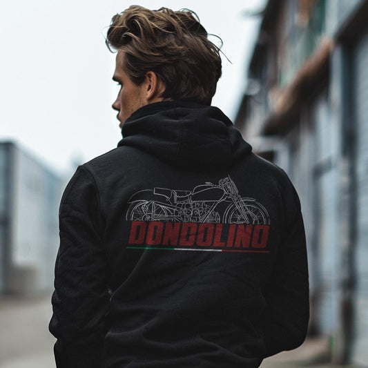 Moto Guzzi Dondolino 1946 - 1951 Inspired Hoodie - Motorcycle Sweatshirt for Riders