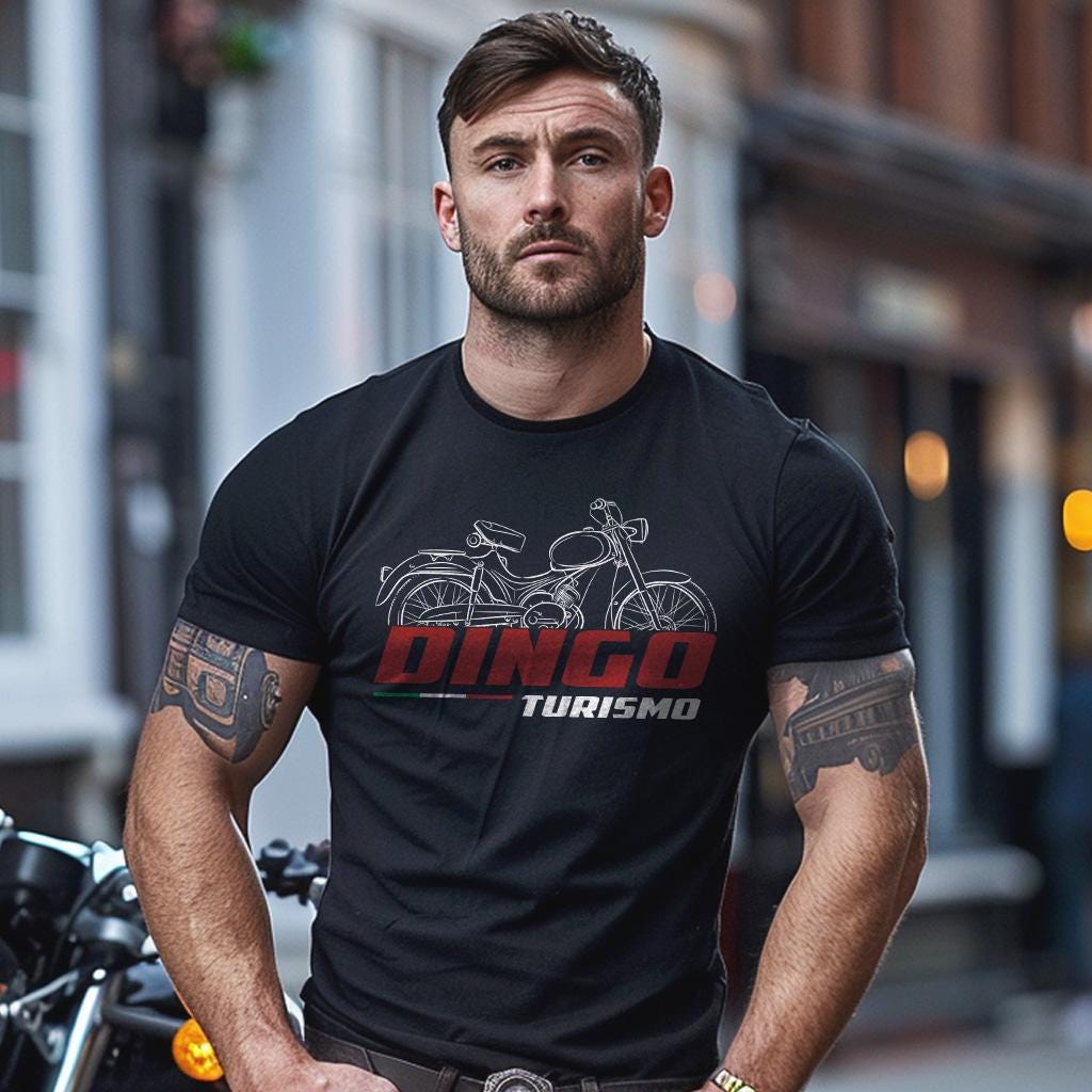Moto Guzzi Dingo Turismo 1963 - 1975 Inspired T-Shirt - Motorcycle Tee Shirt for Riders