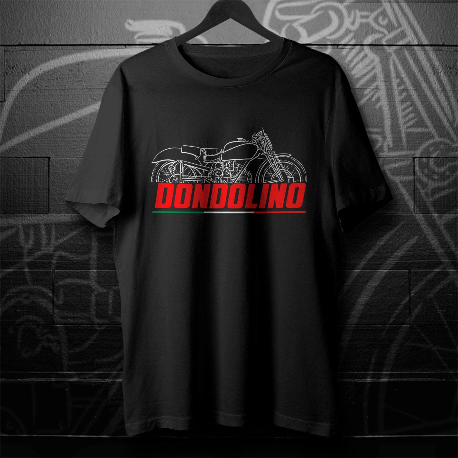 Moto Guzzi Dondolino 1946 - 1951 Inspired T-Shirt - Motorcycle Tee Shirt for Riders