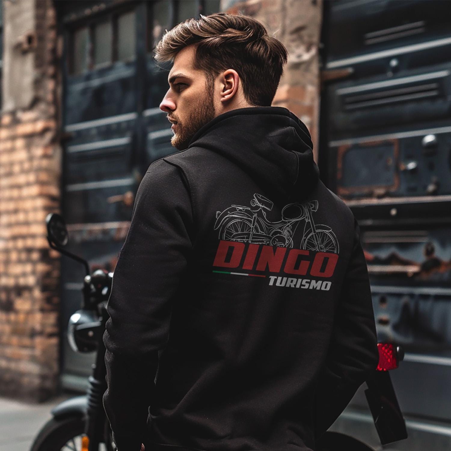 Moto Guzzi Dingo Turismo 1963 - 1975 Inspired Hoodie - Motorcycle Sweatshirt for Riders