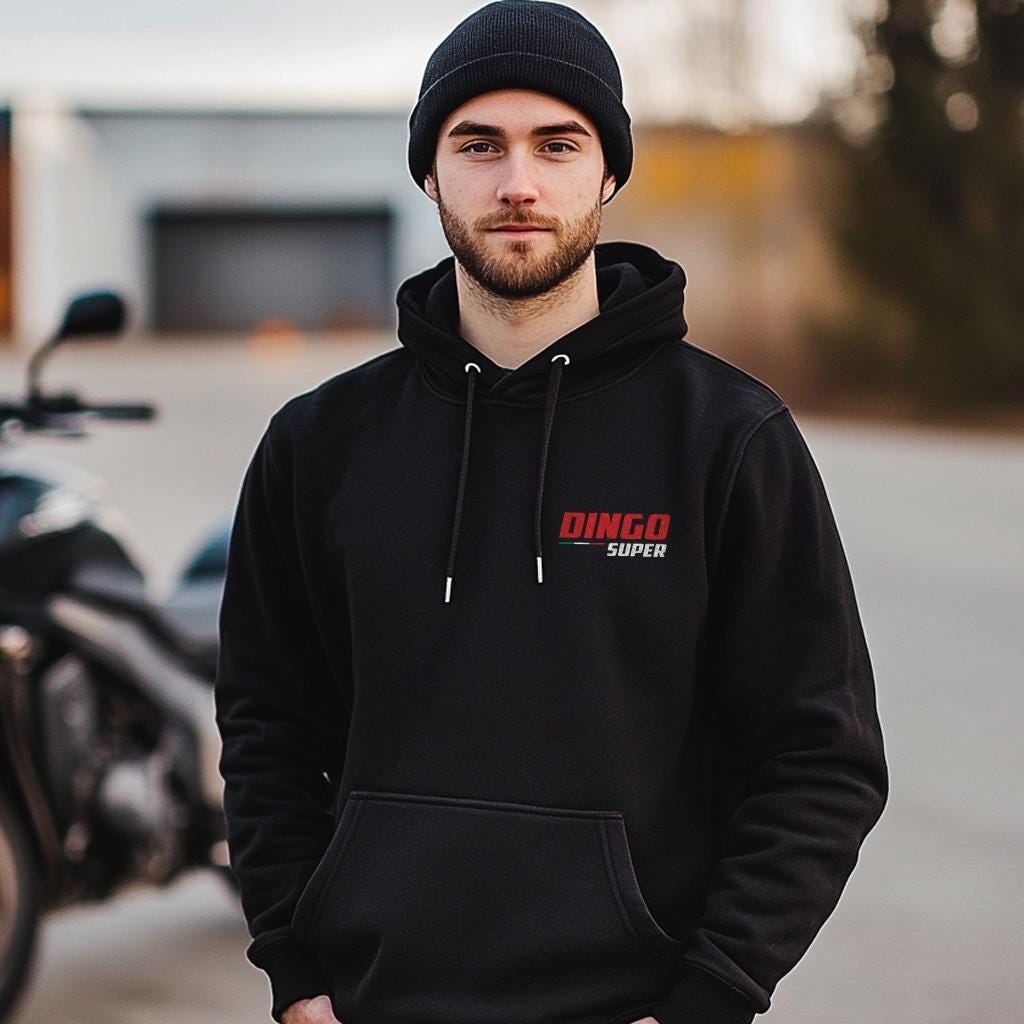 Moto Guzzi Dingo Super Inspired Hoodie - Motorcycle Sweatshirt for Riders