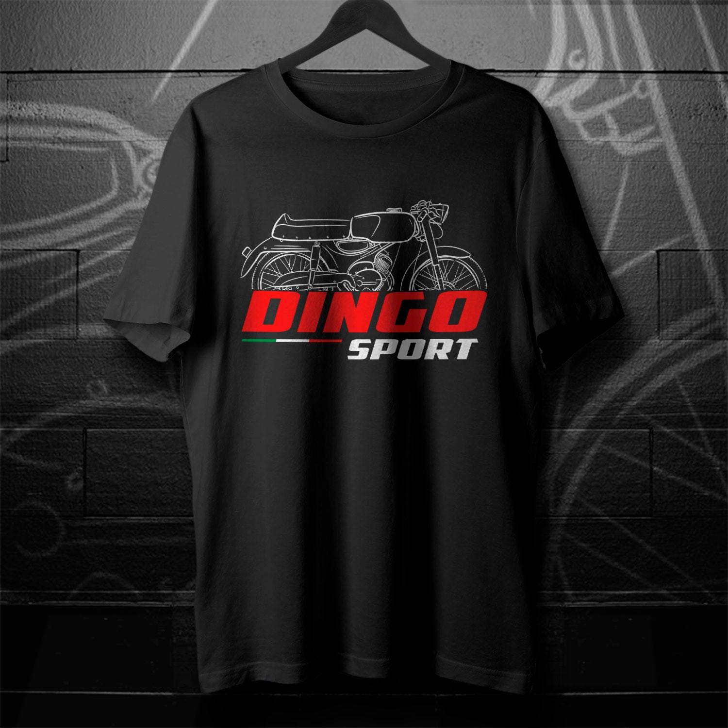 Moto Guzzi Dingo Sport 1966 Inspired T-Shirt - Motorcycle Tee Shirt for Riders