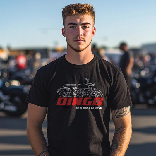 Moto Guzzi Dingo Ranchera 75 1968 - 1972 Inspired T-Shirt - Motorcycle Tee Shirt for Riders