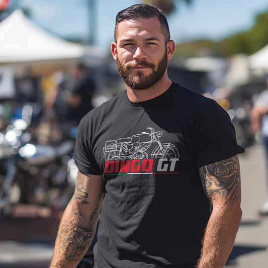 Moto Guzzi Dingo GT 1969 - 1970 Inspired T-Shirt - Motorcycle Tee Shirt for Riders