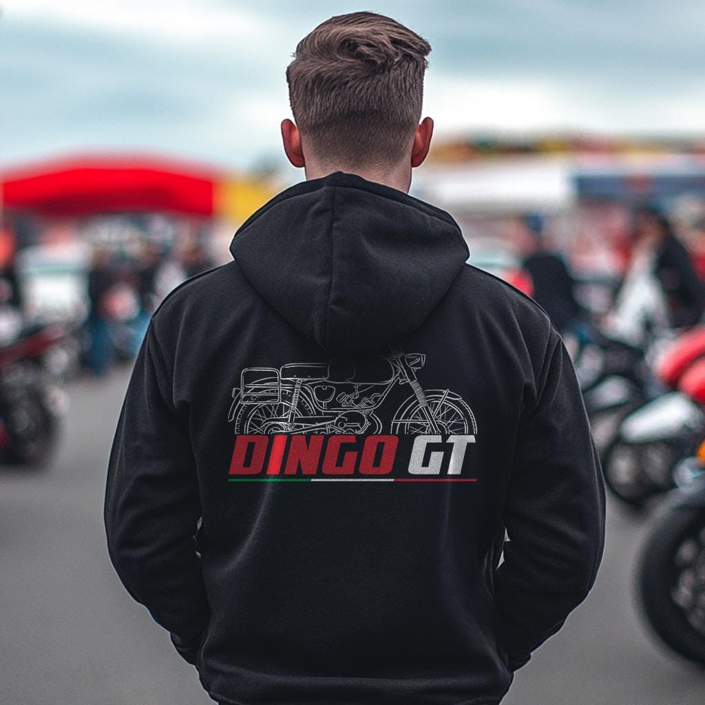 Moto Guzzi Dingo GT 1969 - 1970 Inspired Hoodie - Motorcycle Sweatshirt for Riders