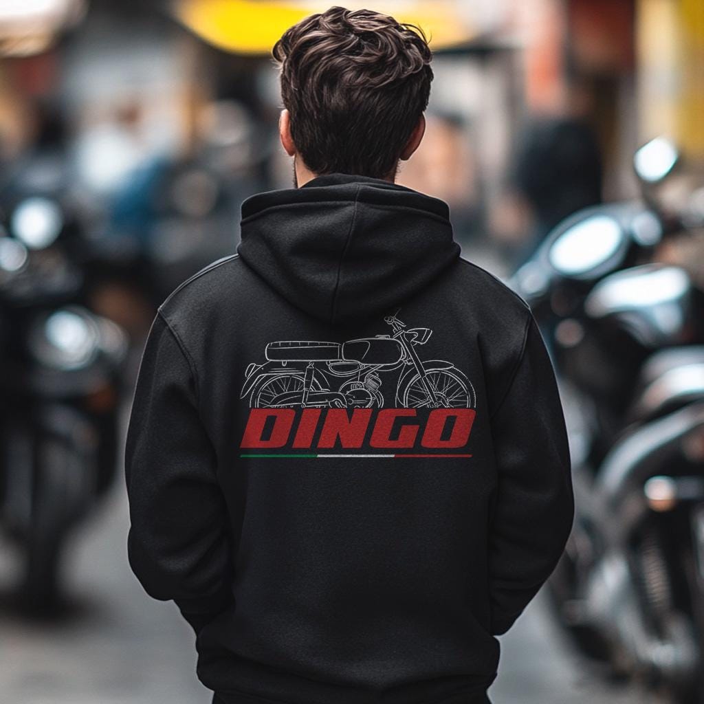 Moto Guzzi Dingo 75 1967 - 1972 Inspired Hoodie - Motorcycle Sweatshirt for Riders