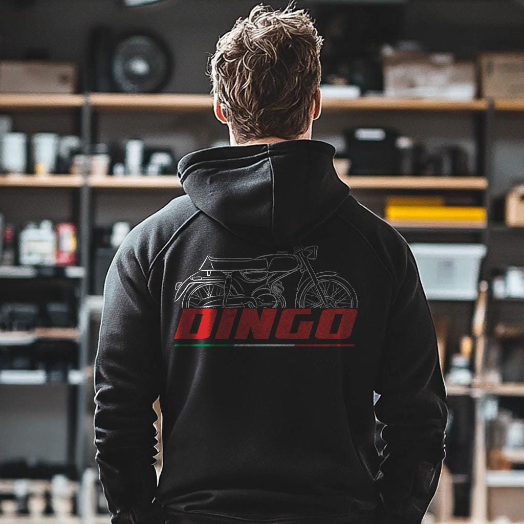 Moto Guzzi Dingo 49 Inspired Hoodie - Motorcycle Sweatshirt for Riders
