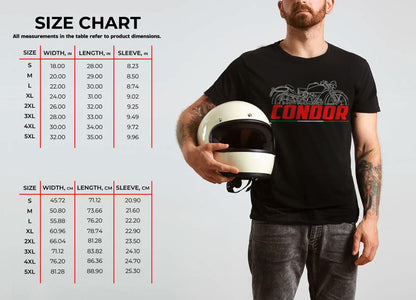 Moto Guzzi Condor 500 1938 - 1940 Inspired T-Shirt - Motorcycle Tee Shirt for Riders
