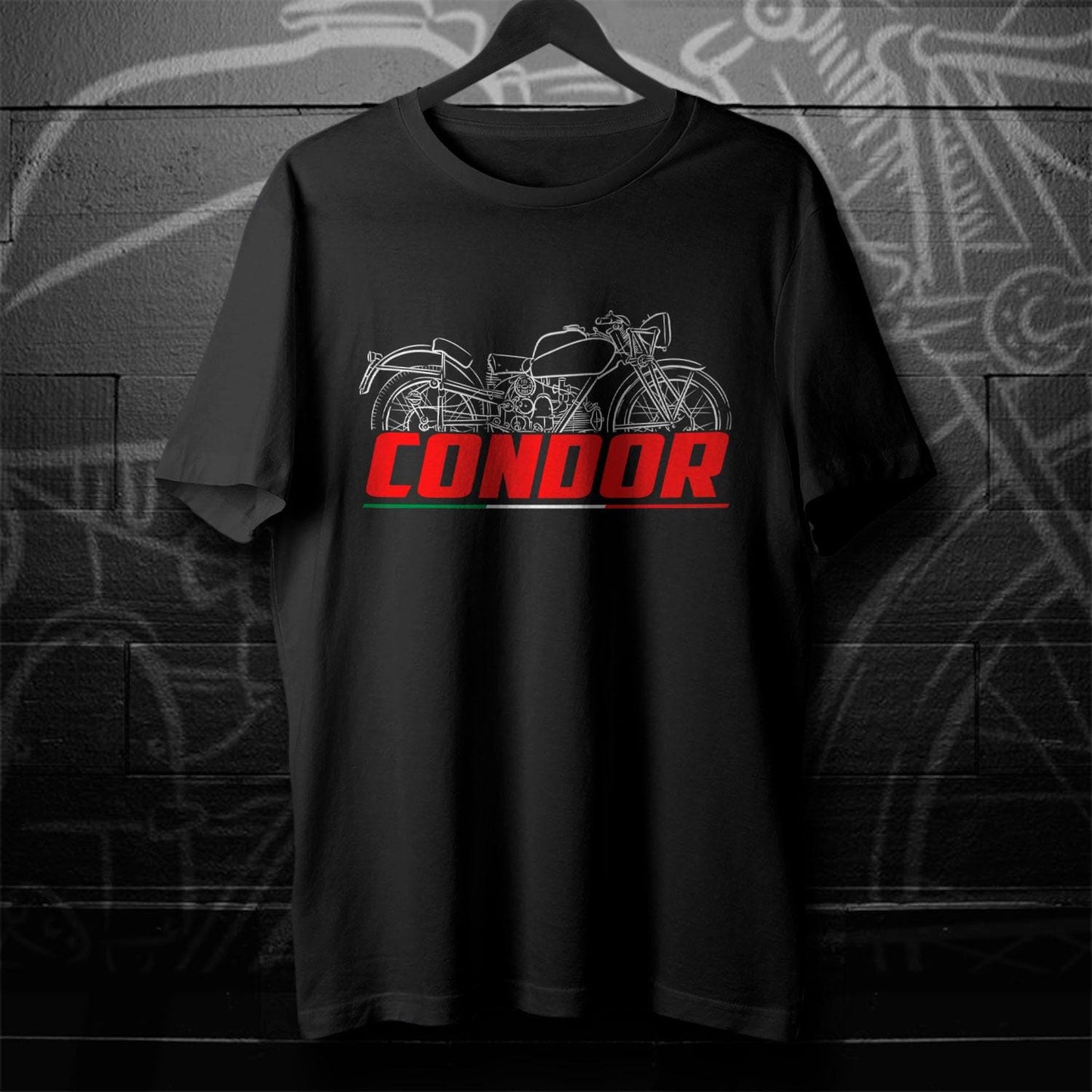 Moto Guzzi Condor 500 1938 - 1940 Inspired T-Shirt - Motorcycle Tee Shirt for Riders