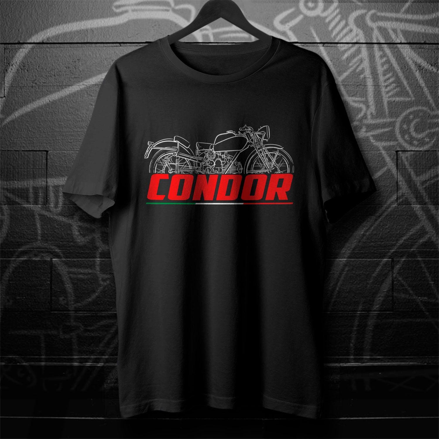 Moto Guzzi Condor 500 1938 - 1940 Inspired T-Shirt - Motorcycle Tee Shirt for Riders