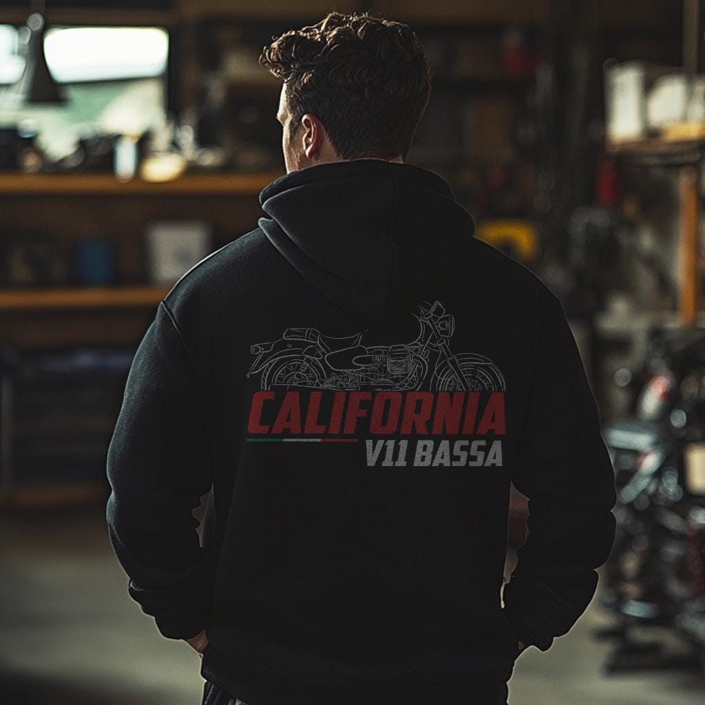 Moto Guzzi V11 Inspired Hoodie - Motorcycle Sweatshirt for Riders