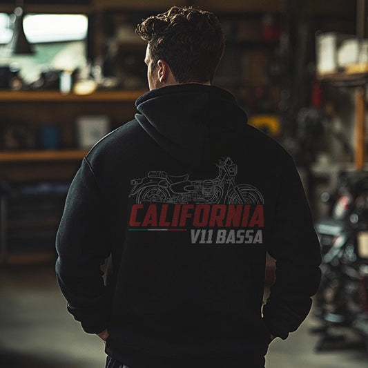 Moto Guzzi V11 Inspired Hoodie - Motorcycle Sweatshirt for Riders