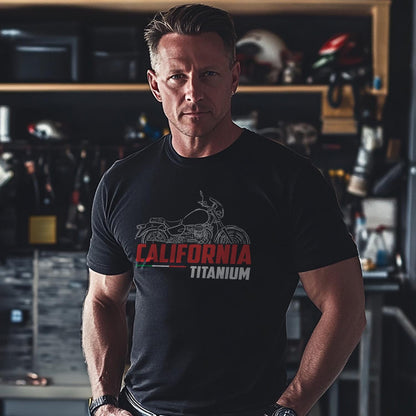 Moto Guzzi California Titanium 2003 - 2005 Inspired T-Shirt - Motorcycle Tee Shirt for Riders