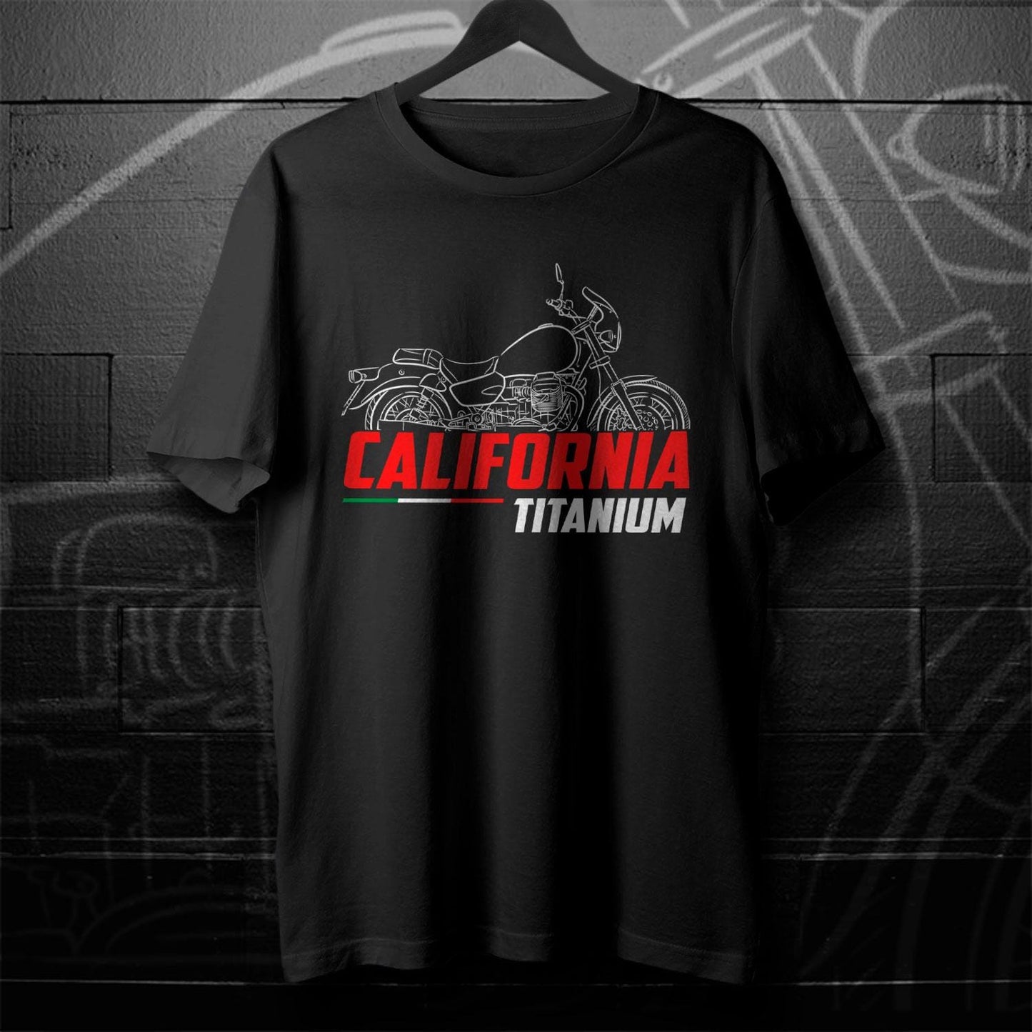 Moto Guzzi California Titanium 2003 - 2005 Inspired T-Shirt - Motorcycle Tee Shirt for Riders
