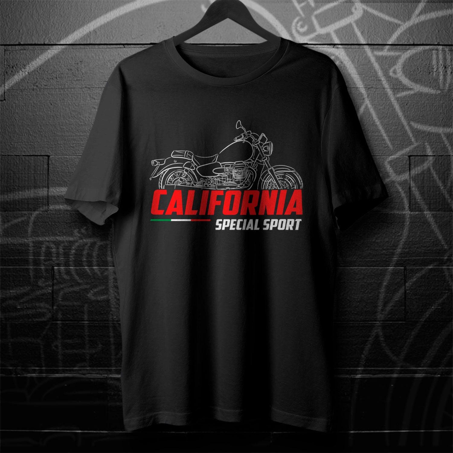 Moto Guzzi California Special Sport 2002 Inspired T-Shirt - Motorcycle Tee Shirt for Riders