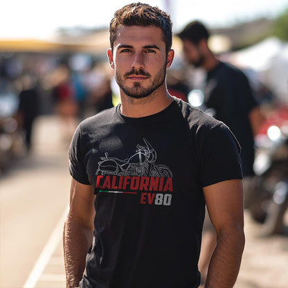 Moto Guzzi California EV Inspired T-Shirt - Motorcycle Tee Shirt for Riders