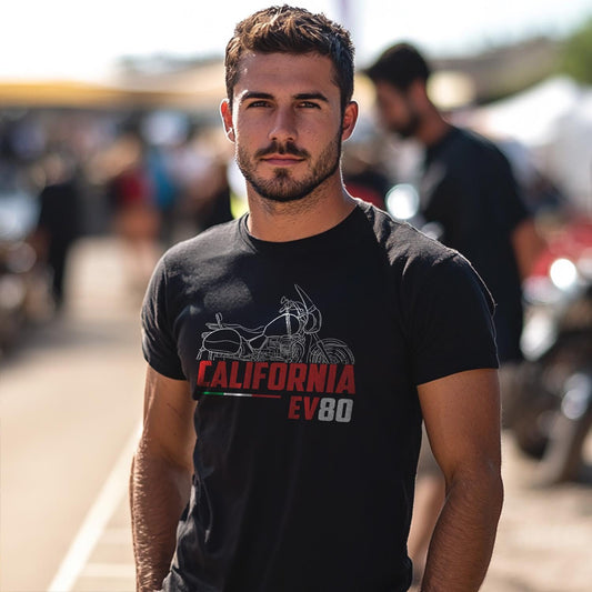 Moto Guzzi California EV Inspired T-Shirt - Motorcycle Tee Shirt for Riders