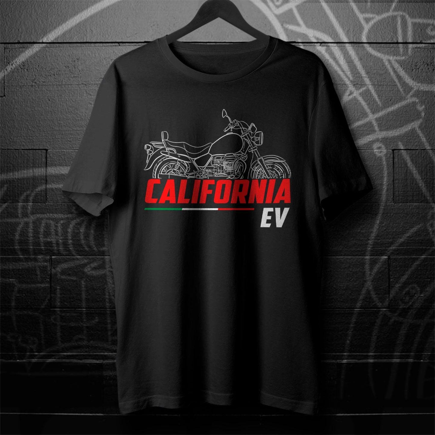 Moto Guzzi California EV Inspired T-Shirt - Motorcycle Tee Shirt for Riders