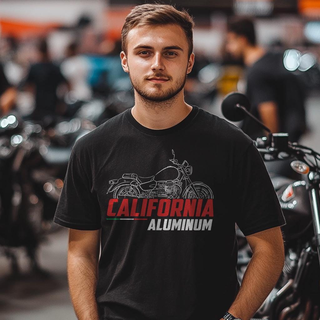 Moto Guzzi California Aluminum 2003 - 2005 Inspired T-Shirt - Motorcycle Tee Shirt for Riders