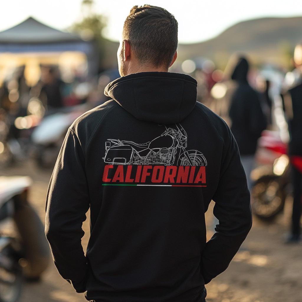 Moto Guzzi California 90 2012 Inspired Hoodie - Motorcycle Sweatshirt for Riders