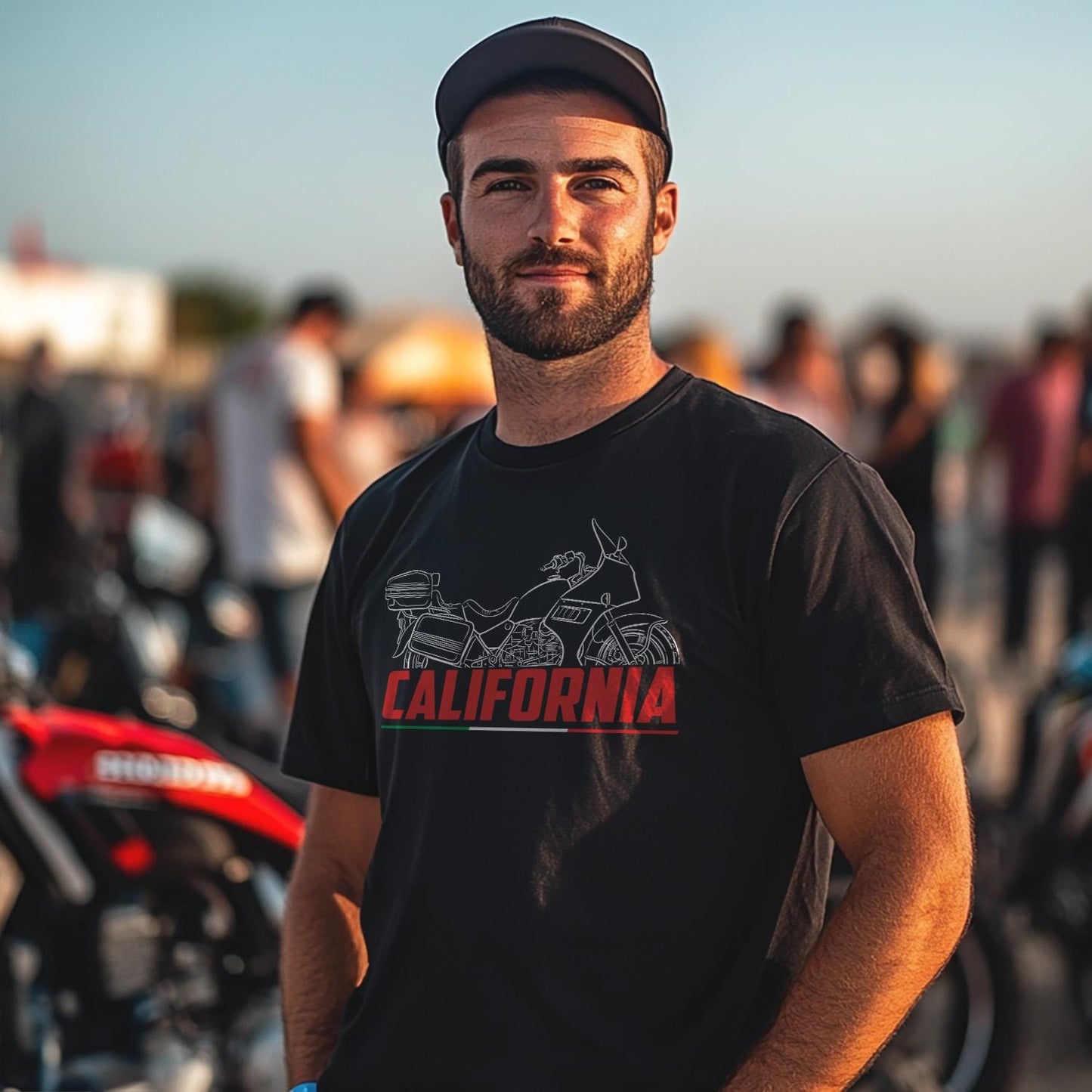 Moto Guzzi California 1000 III CI 1987 - 1993 Inspired T-Shirt - Motorcycle Tee Shirt for Riders