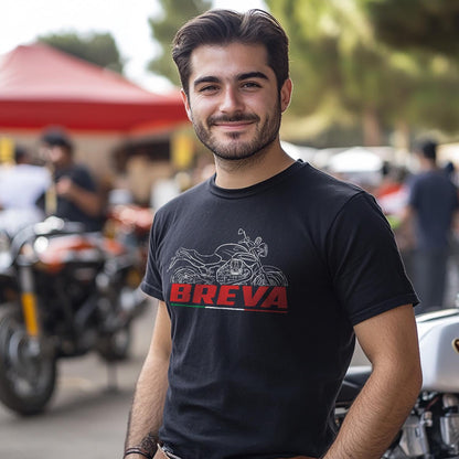 Moto Guzzi Breva 1200 Inspired T-Shirt - Motorcycle Tee Shirt for Riders