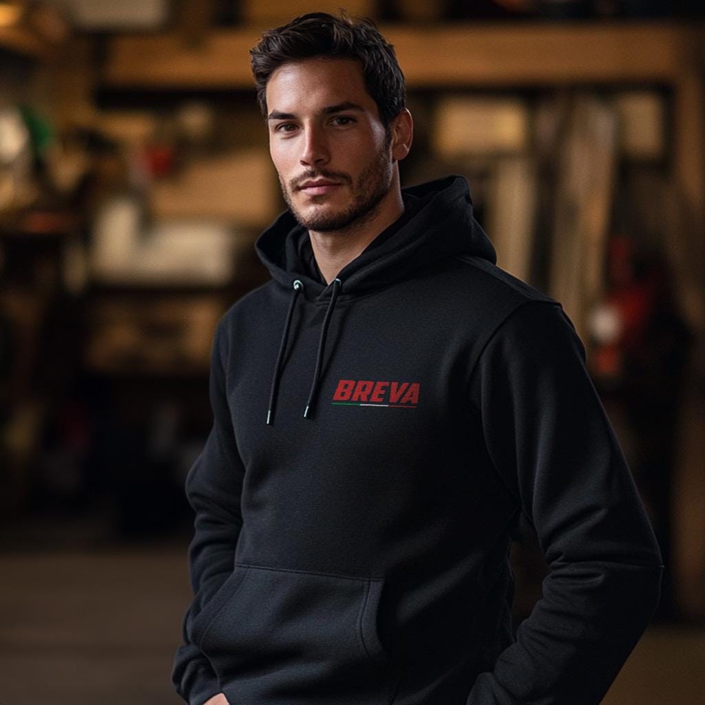 Moto Guzzi Breva 1200 Inspired Hoodie - Motorcycle Sweatshirt for Riders