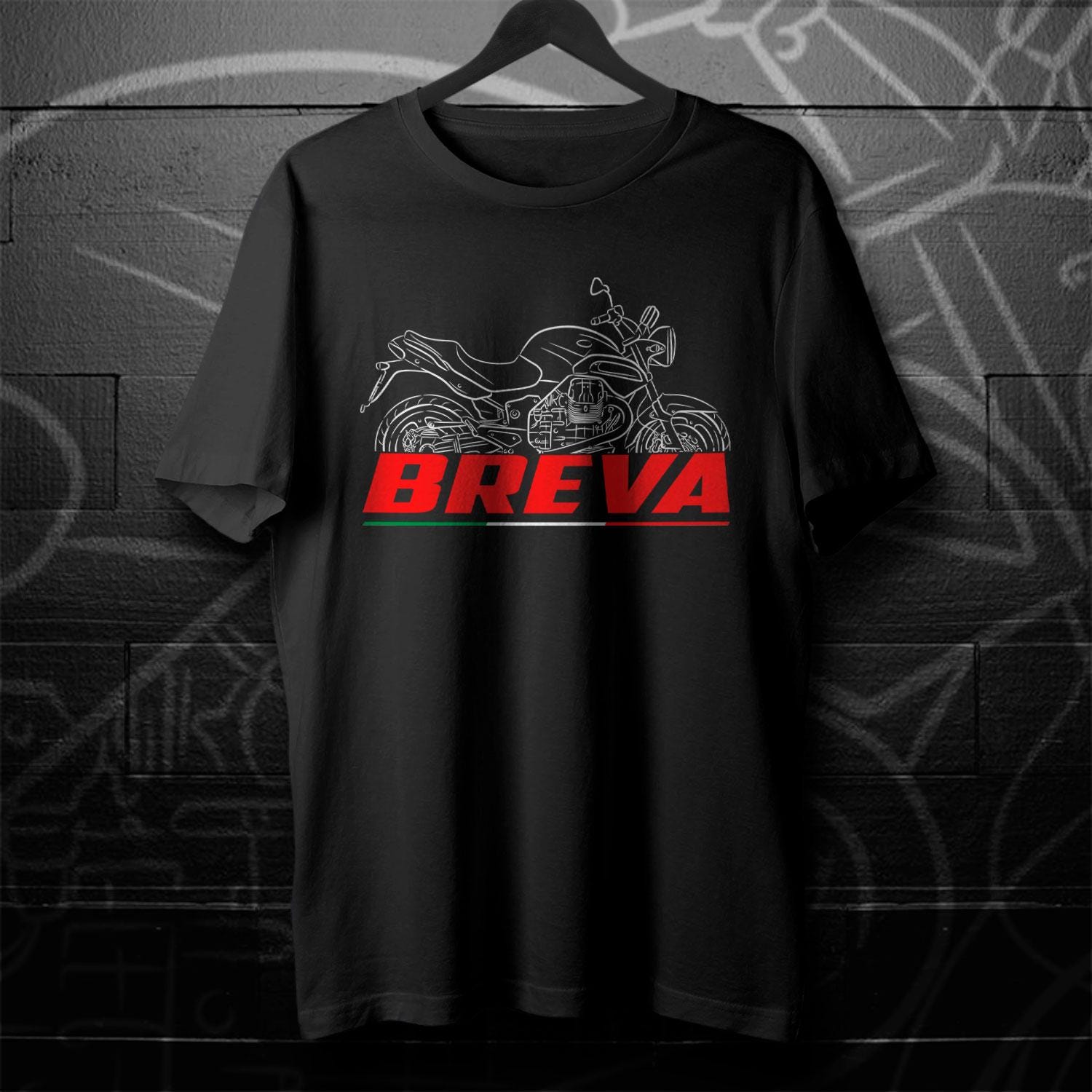Moto Guzzi Breva 1200 Inspired T-Shirt - Motorcycle Tee Shirt for Riders