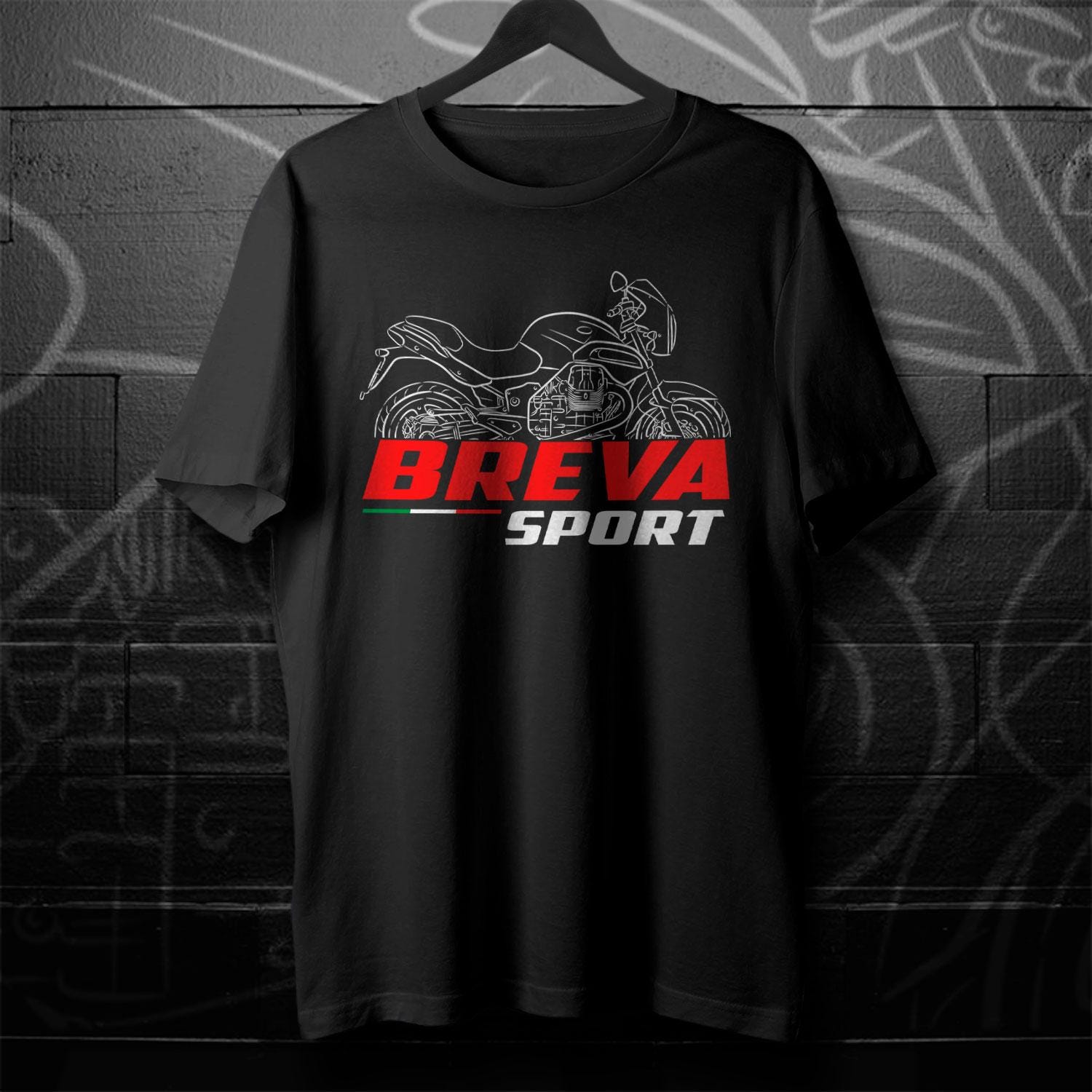 Moto Guzzi Breva 1200 Inspired T-Shirt - Motorcycle Tee Shirt for Riders