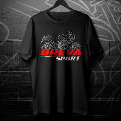 Moto Guzzi Breva 1200 Inspired T-Shirt - Motorcycle Tee Shirt for Riders