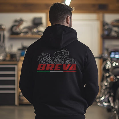 Moto Guzzi Breva 750 Inspired Hoodie - Motorcycle Sweatshirt for Riders