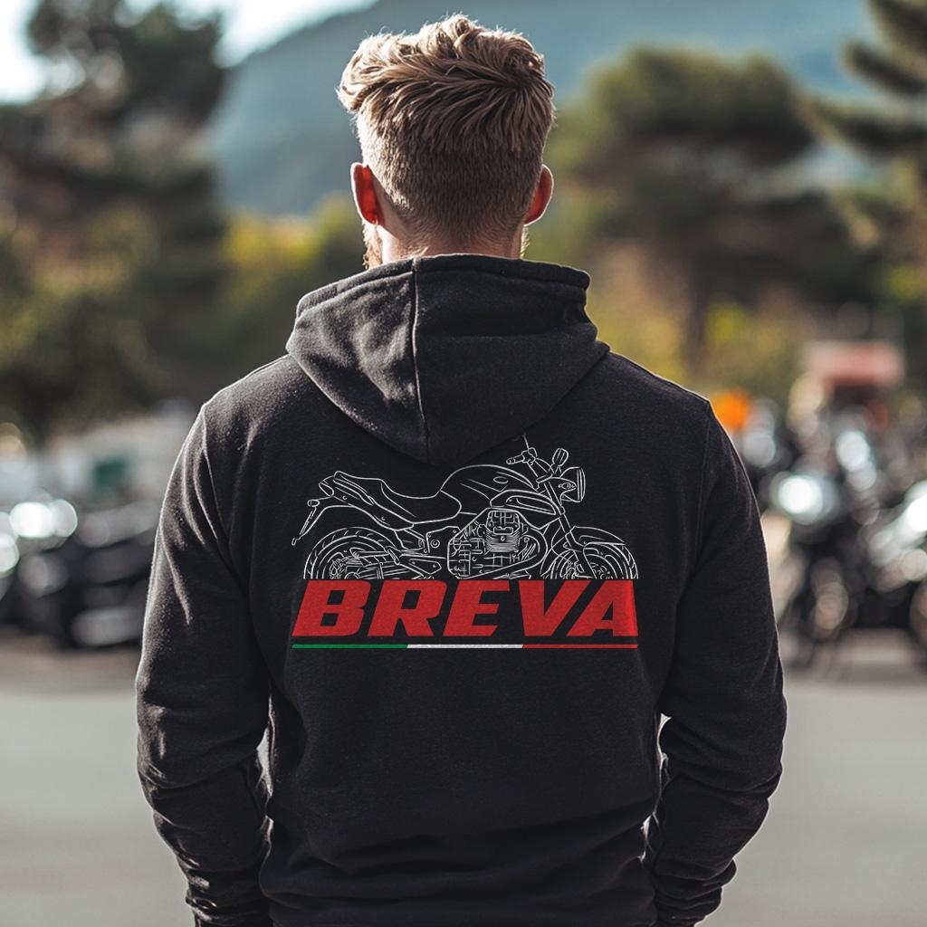 Moto Guzzi Breva 850 2006 - 2011 Inspired Hoodie - Motorcycle Sweatshirt for Riders
