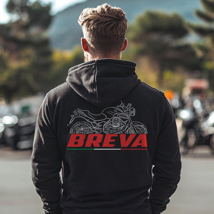 Moto Guzzi Breva 850 2006 - 2011 Inspired Hoodie - Motorcycle Sweatshirt for Riders