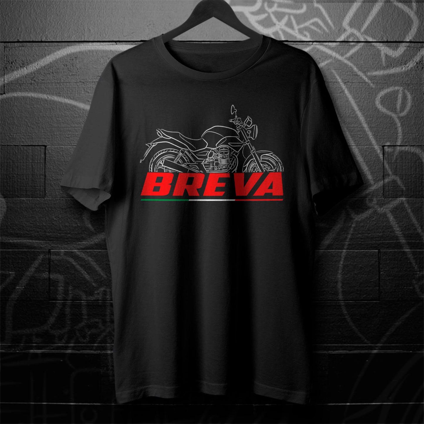 Moto Guzzi Breva 750 Inspired T-Shirt - Motorcycle Tee Shirt for Riders