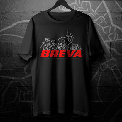 Moto Guzzi Breva 750 Inspired T-Shirt - Motorcycle Tee Shirt for Riders