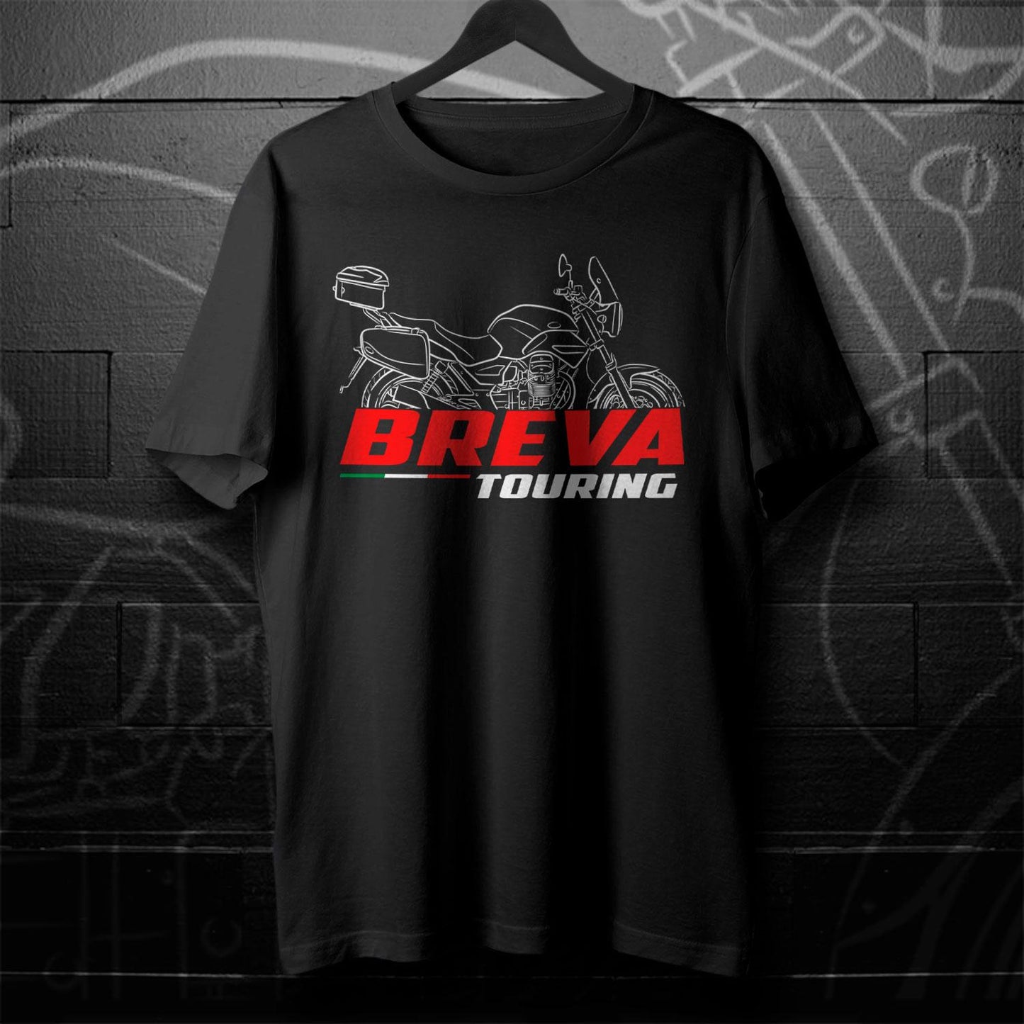 Moto Guzzi Breva 750 Inspired T-Shirt - Motorcycle Tee Shirt for Riders