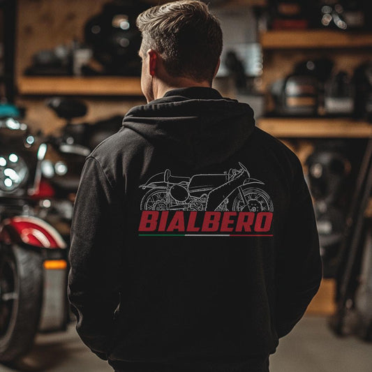 Moto Guzzi Bialbero 250 & 350 GP Inspired Hoodie - Motorcycle Sweatshirt for Riders