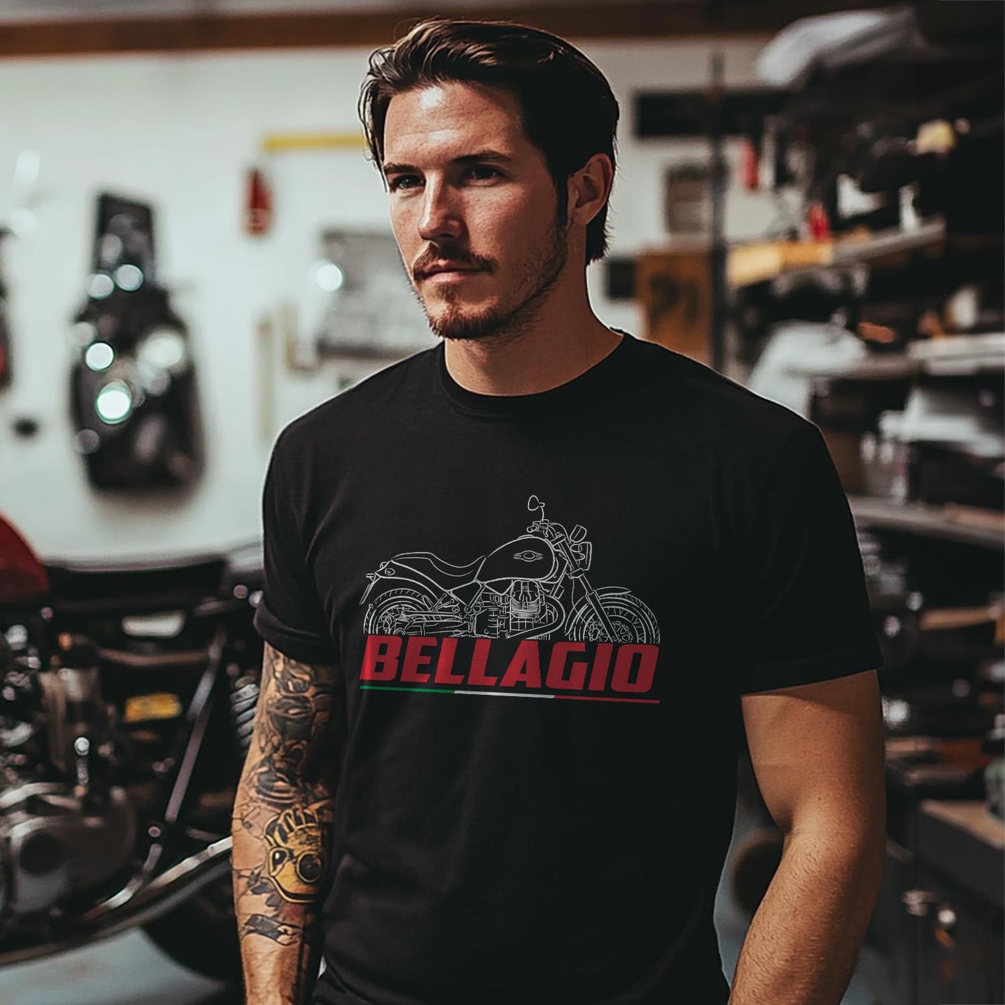 Moto Guzzi Bellagio 940 2007 - 2014 Inspired T-Shirt - Motorcycle Tee Shirt for Riders